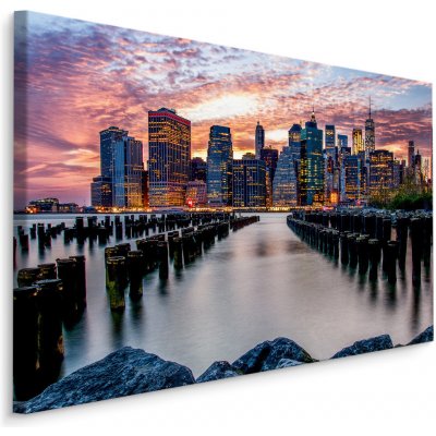 Plátno Panorama Města New York I. Varianta: 30x20 – Hledejceny.cz