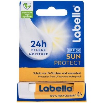 Labello Sun Protect 24h Moisture Lip Balm SPF30 4,8 g voděodolný balzám pro hydrataci a ochranu rtů před sluncem unisex