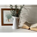 Bílý porcelánový džbán - 2 velikosti Rozměry (výška x průměr): 18 x 12 cm – Hledejceny.cz