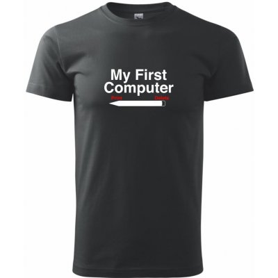 My First Computer Klasické pánské triko černá – Zboží Mobilmania