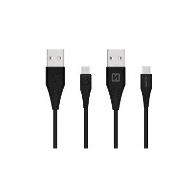 Swissten 701504401 datový kabel USB-C 1,5m černý – Zboží Mobilmania