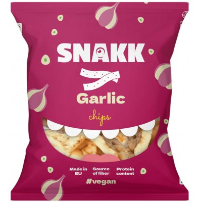 Snakk Luštěninové chipsy česnekové 70 g