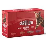 CARNILOVE Cat POUCH GRAVY MULTIPACK 12x 85 g – Sleviste.cz