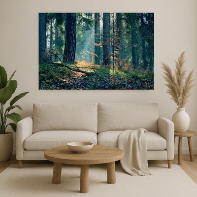 Fotoobraz - Světlo mezi stromy Obraz na plátně: 45x30 – Zboží Dáma