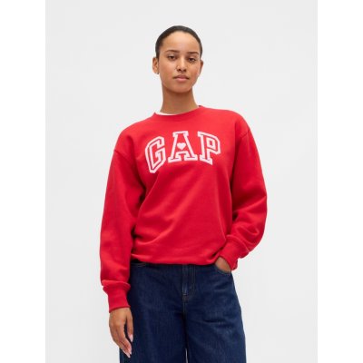 GAP Oversize mikina VintageSoft s logem Červená – Hledejceny.cz
