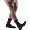 CEP běžecké kompresní ponožky s podporou kotníku černá šedá