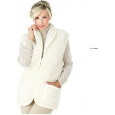 Ovčí věci vlněná vesta šálová z ovčí vlny béžová – Zbozi.Blesk.cz