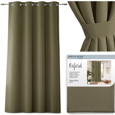 Závěs AmeliaHome Oxford khaki, velikost 140x250 – Zboží Mobilmania