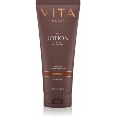 Vita Liberata Tinted Tanning Lotion samoopalovací tělové mléko odstín Dark 200 ml – Sleviste.cz