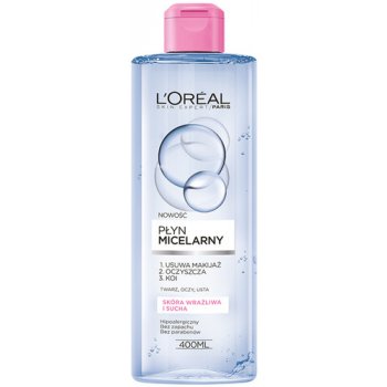 L'Oréal Micellar Water micelární voda pro normální až suchou, citlivou pleť 400 ml