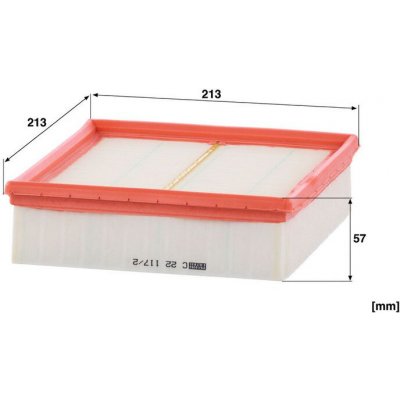 MANN-FILTER Vzduchový filtr MANN C22117/2 (MF C22117/2) – Hledejceny.cz