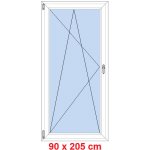 Soft Balkonové dveře otevíravé a sklopné Černá krupička/Černá krupička levé 90 x 205 cm – Hledejceny.cz