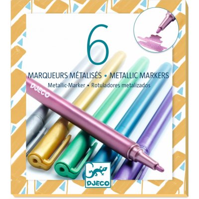 Djeco metalické fixy DJ08870 6 ks – Sleviste.cz