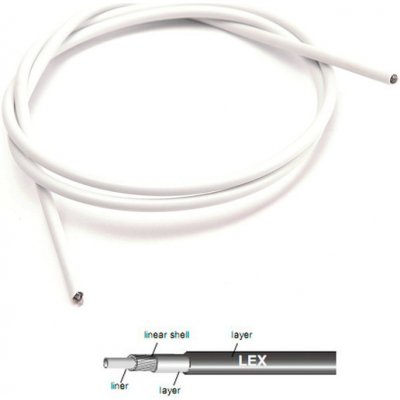 Bovden řadící JAGWIRE LEX SP bílý, 4mm (Bovden řadící JAGWIRE LEX SP bílý, 4mm)