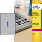 Avery Zweckform Etikety 20 ks A4 stříbrné 210 x 297 mm velmi odolné pro laserové tiskárny L6013-20 – Zboží Mobilmania