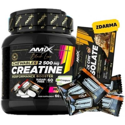 Amix Black Line Creatine Creapure Zero Sugar 60 tablet – Hledejceny.cz