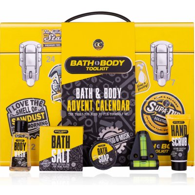 Accentra Adventní kalendář Bath and Body Toolkit v dárkové krabici na nářadí – Zboží Dáma Accentra Adventní kalendář Bath and Body Toolkit v dárkové krabici na nářadí – Zboží Dáma
