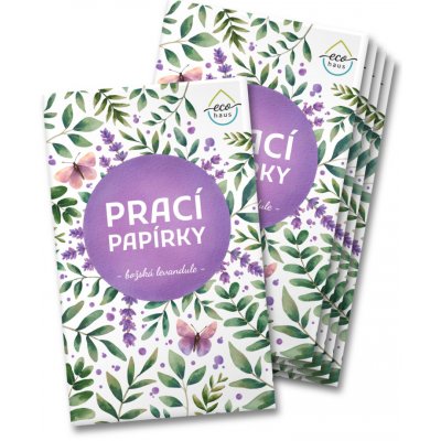 EcoHaus Prací papírky božská levandule, výhodné balení, celkem 25 praní – Hledejceny.cz