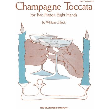 Champagne Toccata by William Gillock / 2 pianos 8 hands