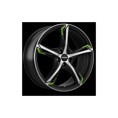 RONAL R62 8,5x20 5x110 ET35 green black matt polished – Sleviste.cz