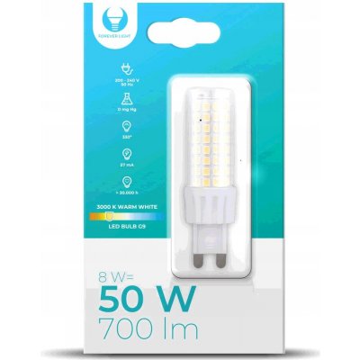 Forever LED žárovka G9 8W teplá bílá 3000K – Hledejceny.cz