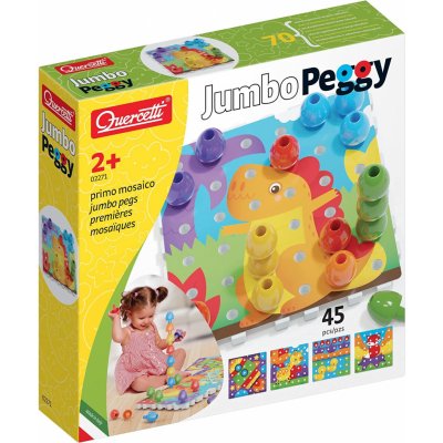 Quercetti Jumbo Peggy jumbo kolíčky & pegboard – Hledejceny.cz