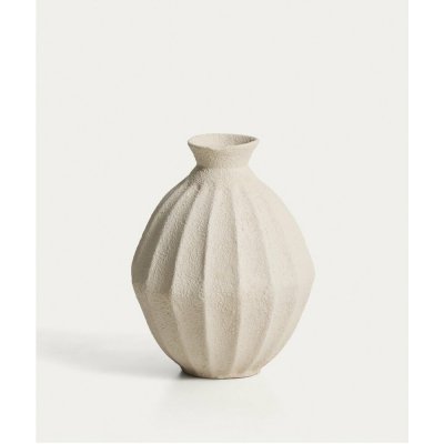 Kave Home Béžová váza Arquena 46 cm – Hledejceny.cz