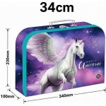 Oxybag Kufřík lamino Pegas stříbrný 34 cm – Zboží Mobilmania