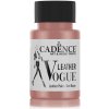 Barva na tělo Cadence Metalická barva na kůži Leather Vogue, 50 ml dried rose, starorůžová