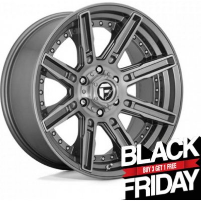 Fuel D710 ROGUE platinum 9x20 6x135 ET1 brushed gunmetal tinted clear | Zboží Auto