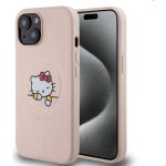 Hello Kitty PU Kitty Asleep Logo MagSafe pre Apple iPhone 15, růžové