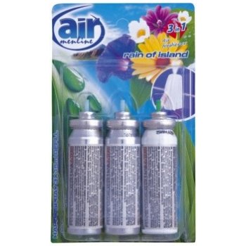 Air Menline Rain of Island Happy Osvěžovač vzduchu náhradní náplň 3 x 15 ml sprej