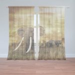 Sablio Záclony Slon Africký: 2ks 150x250cm – Hledejceny.cz