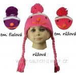 Dívčí zimní čepice Wolf A růžová – Zboží Dáma