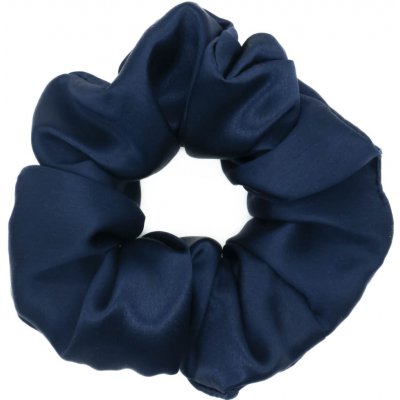 Scrunchie modrá z pravého hedvábí – Zboží Dáma