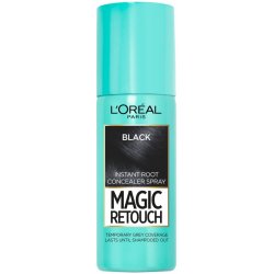 L'Oréal Magic Retouch Instant Root Concealer Spray vlasový korektor šedin a odrostů 01 Black 75 ml