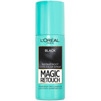 L'Oréal vlasový korektor šedin a odrostů Magic Retouch Instant Root Concealer Spray 01 Black 75 ml – Zboží Mobilmania