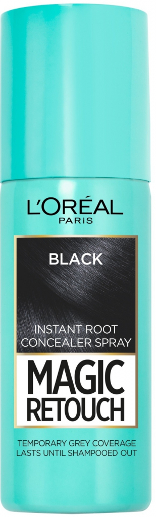 L\'Oréal Magic Retouch Instant Root Concealer Spray vlasový korektor šedin a odrostů 01 Black 75 ml