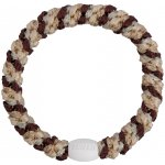 KKNEKKI Gumička do vlasů Kknekki Mix Wheat Dark Rust Glitter, hnědá barva, textil – Zboží Mobilmania