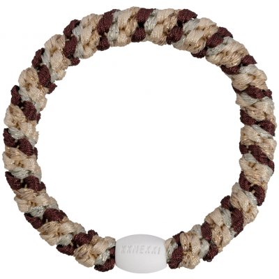 KKNEKKI Gumička do vlasů Kknekki Mix Wheat Dark Rust Glitter, hnědá barva, textil – Zboží Mobilmania