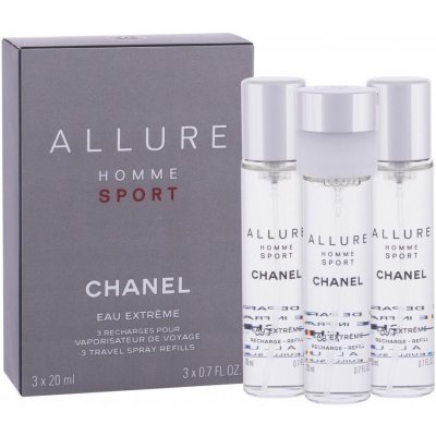 Chanel Allure Sport Eau Extréme toaletní voda pánská 3 x 20 ml