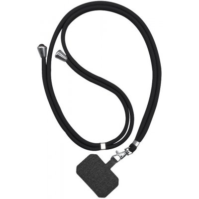 Bomba Nastavitelná šňůrka na mobil Neck Strap - univerzální Barva: Černá S108_BLACK – Zboží Mobilmania