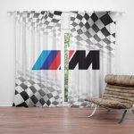 Sablio Závěs MPERFORMANCE Šachovnice: 2ks 140x250cm – Hledejceny.cz