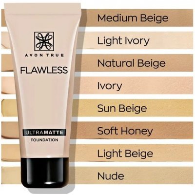 Avon True matující make-up Flawless Soft Honey 30 ml – Hledejceny.cz