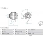 Generátor BOSCH 0 986 085 040 (0986085040)