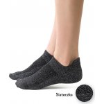 Steven dámské kotníkové ponožky art. 050 df131 black-silver Černo stříbrné – Zboží Mobilmania