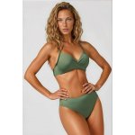 Dvoudílné plavky Madeira push-up zelené khaki – Sleviste.cz