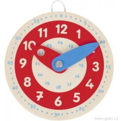 Goki | Dřevěné hodiny 10 cm