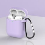 Enem Jednobarevný obal na Airpods 1/2 - s karabinou APP1OAIR035