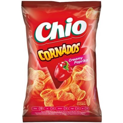 Chio Cornados smažený kukuřičný snack s příchutí papriky 65 g – Zboží Dáma
